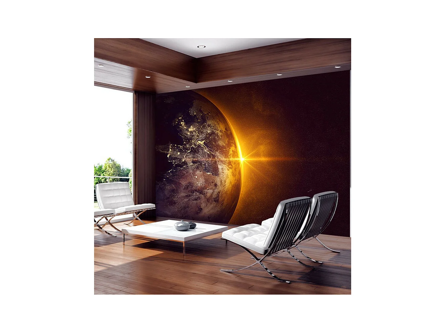 Papier Peint "Golden Earth" 105 x 150 cm