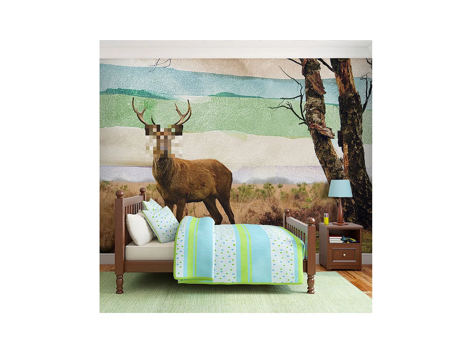 Papier Peint "Cerf Incognito" 193 x 250 cm