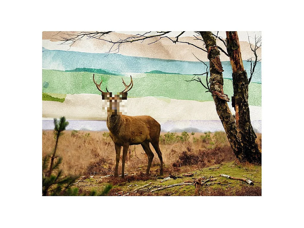 Papier Peint "Cerf Incognito" 193 x 250 cm