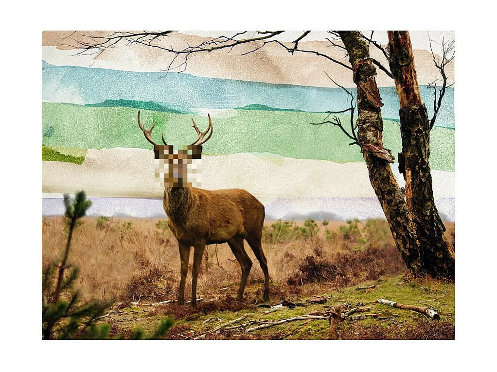 Papier Peint "Cerf Incognito" 193 x 250 cm