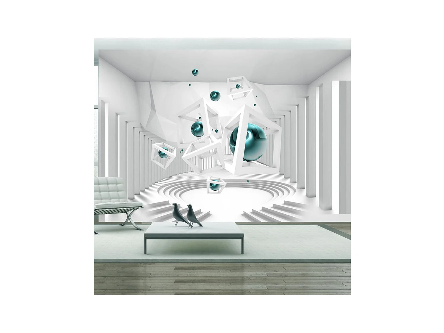 Papier Peint "Corridor of Geometry" 70 x 100 cm