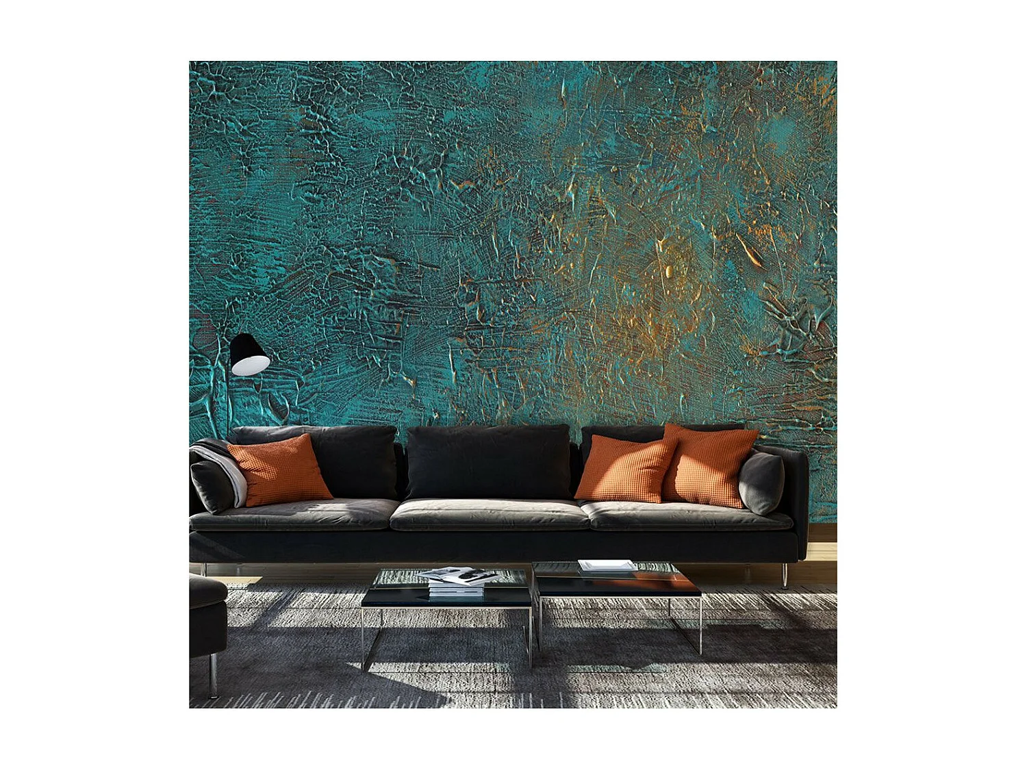 Papier Peint "Azure Mirror" 70 x 100 cm