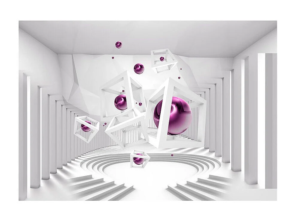 Papier Peint "Along the Corridor" 70 x 100 cm