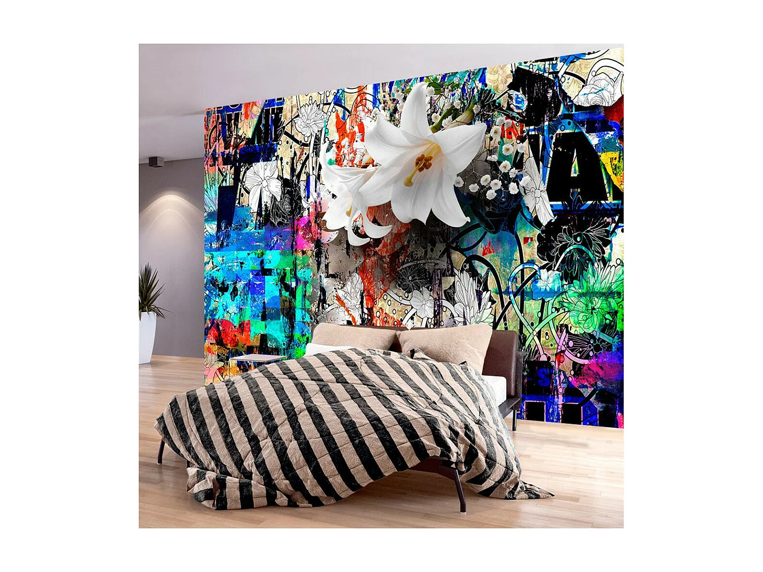 Papier Peint "Urban Lily" 105 x 150 cm