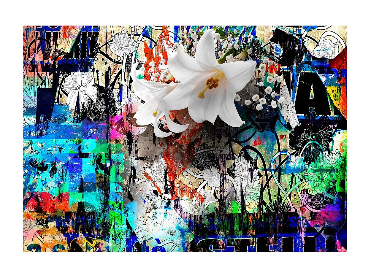 Papier Peint "Urban Lily" 105 x 150 cm