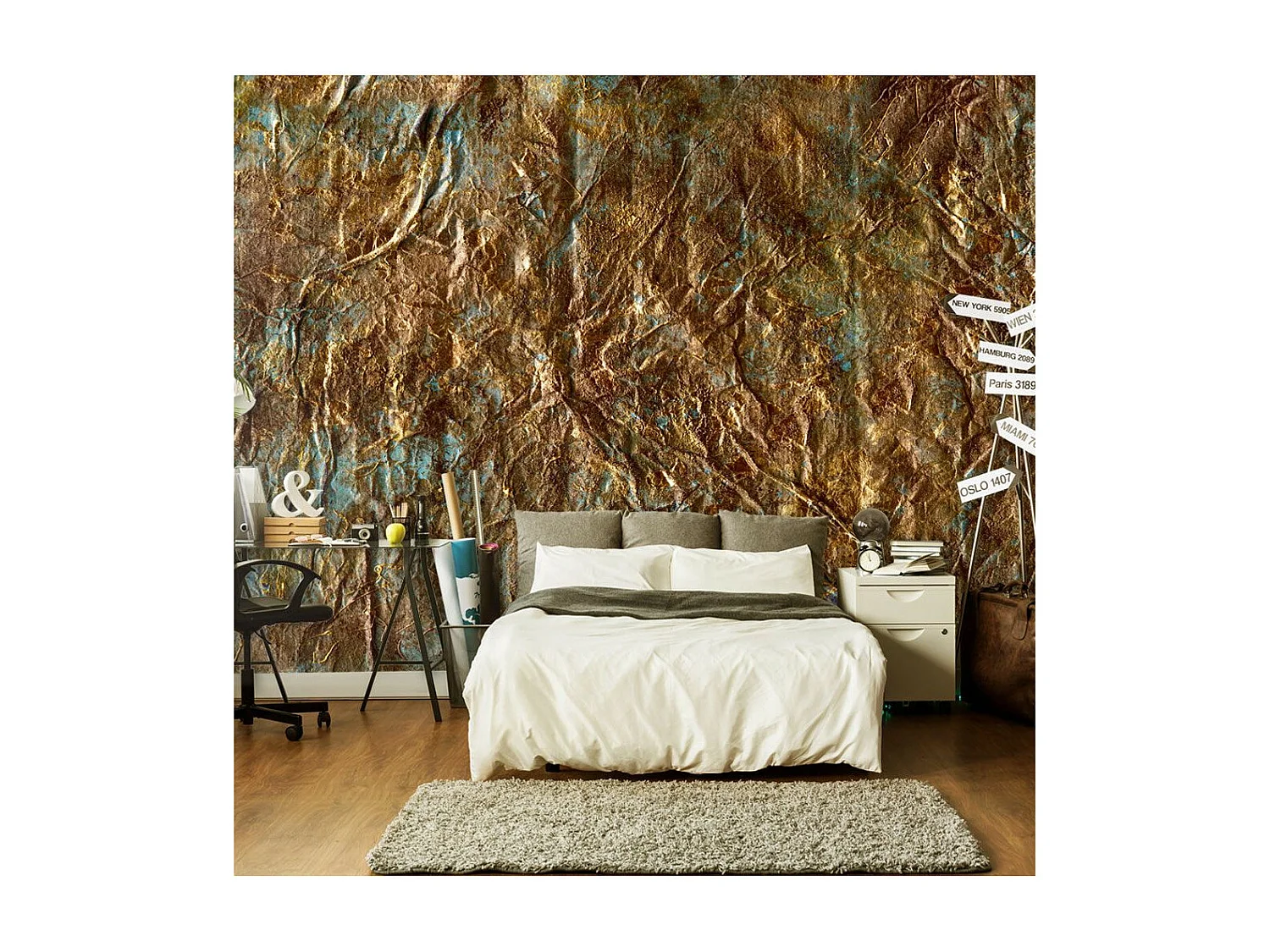 Papier Peint "Gold of Atlantis" 140 x 200 cm