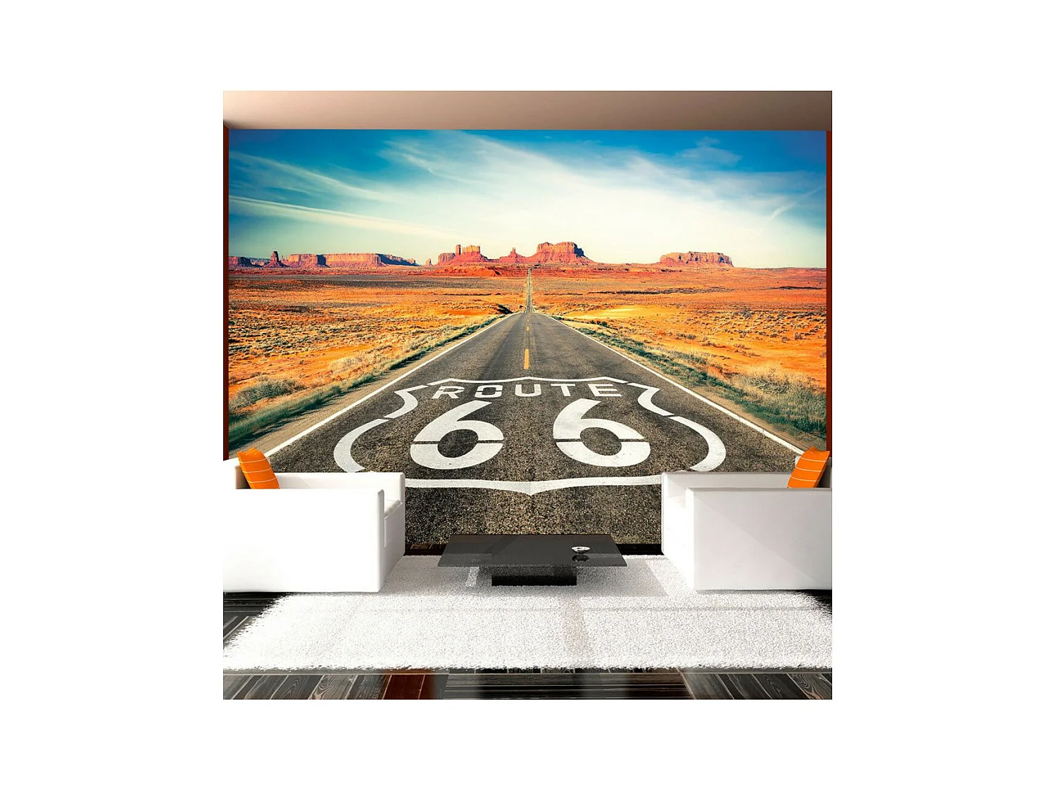 Papier Peint "Route 66" 105 x 150 cm