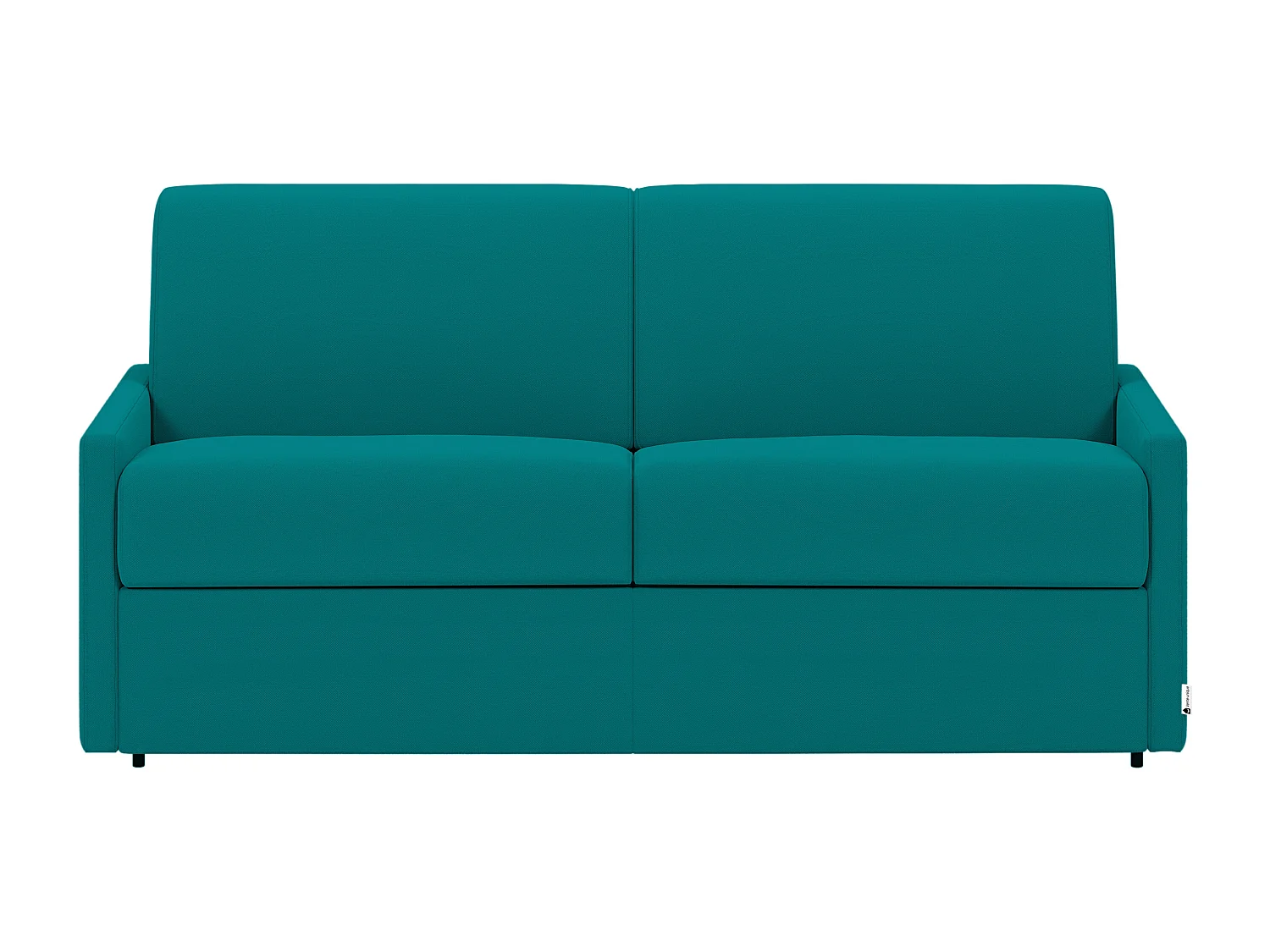 Divano letto 4 posti a ribalta in Tessuto Turchese - Larghezza Materasso 160 cm memory foam - Spessore 22 cm - CALIFE