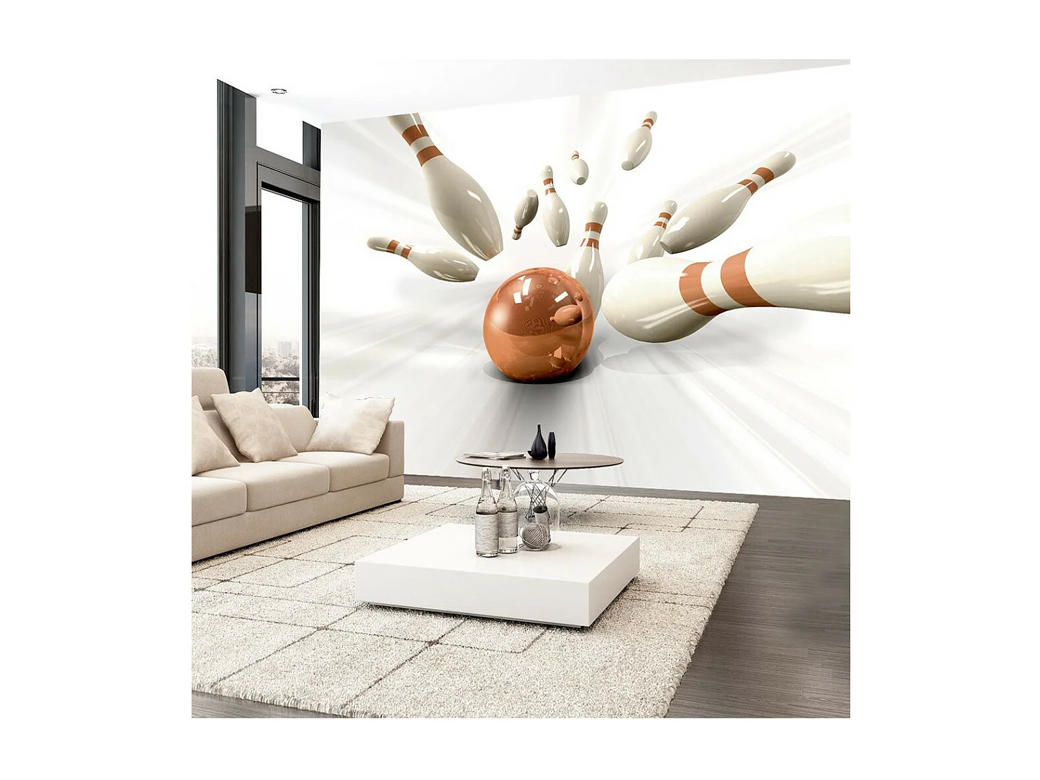 Papier Peint "Bowling" 210 x 300 cm