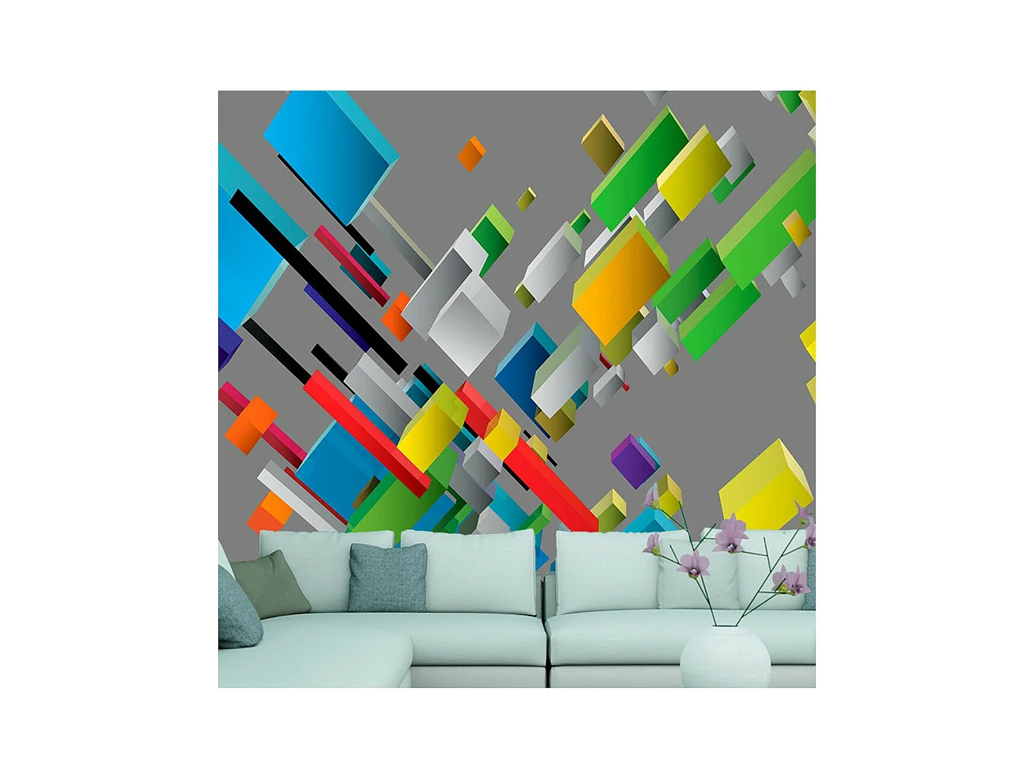 Papier Peint "Color Puzzle" 105 x 150 cm