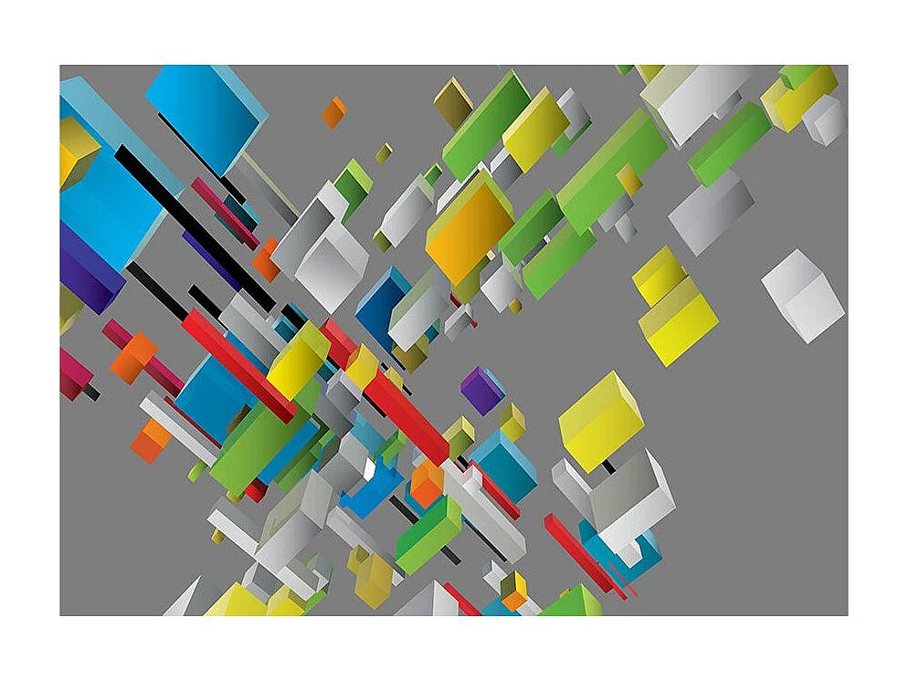 Papier Peint "Color Puzzle" 105 x 150 cm