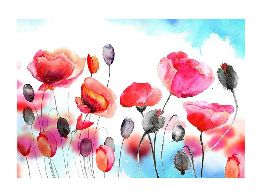 Papier Peint "Swaying with the Wind" 140 x 200 cm