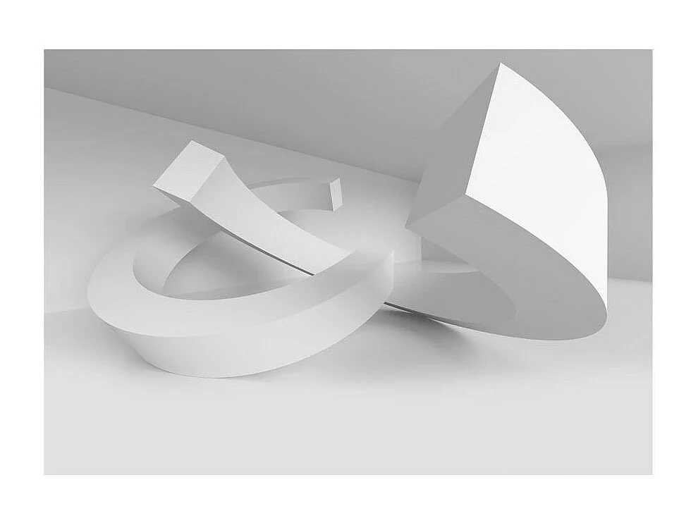 Papier Peint "White Duet" 210 x 300 cm