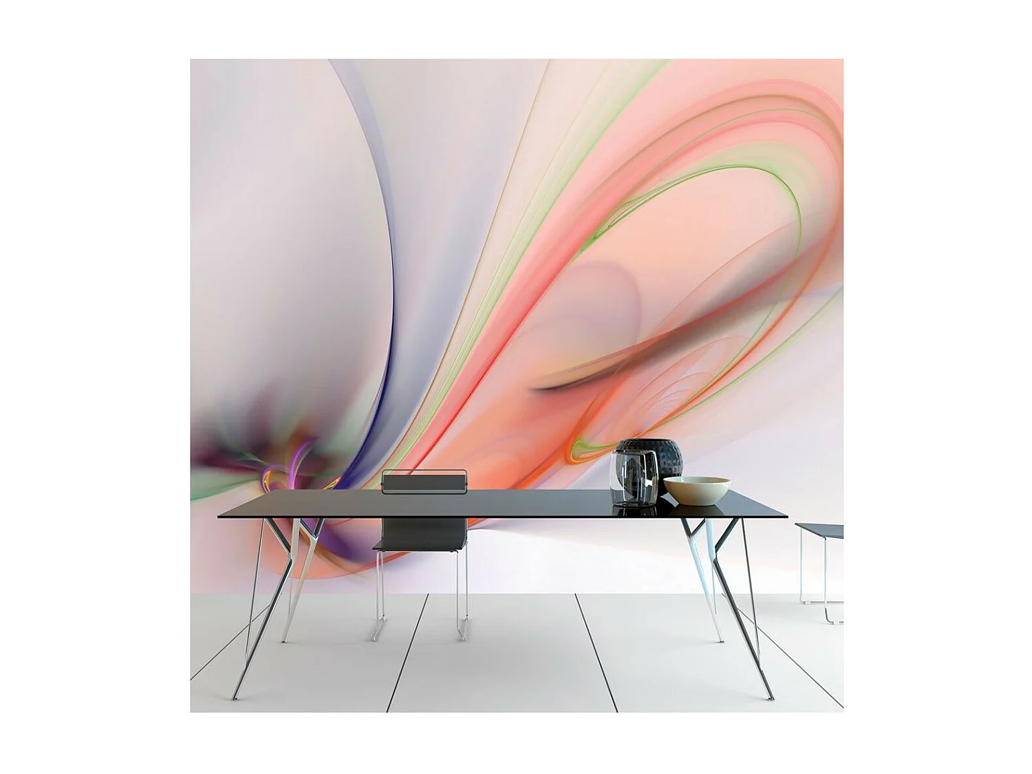 Papier Peint "Silky Colorful Smoke" 231 x 300 cm