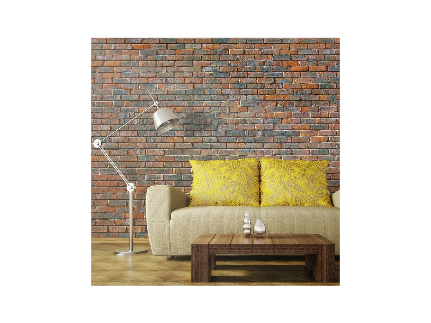 Papier Peint "Mur en Briques" 231 x 300 cm