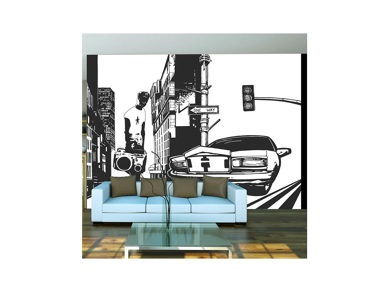 Papier Peint "Style Urbain" 270 x 350 cm