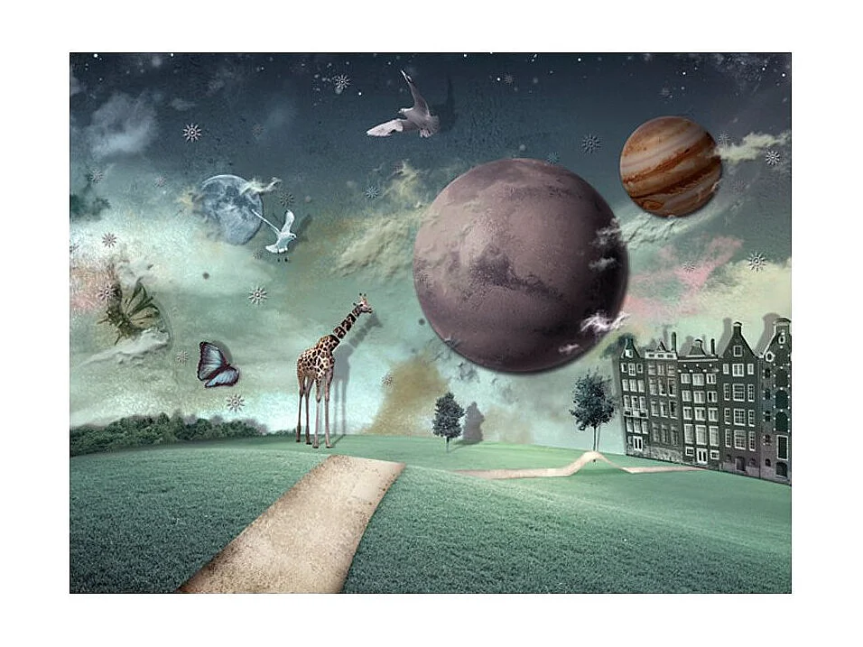 Papier Peint "La Ville de l'avenir" 231 x 300 cm