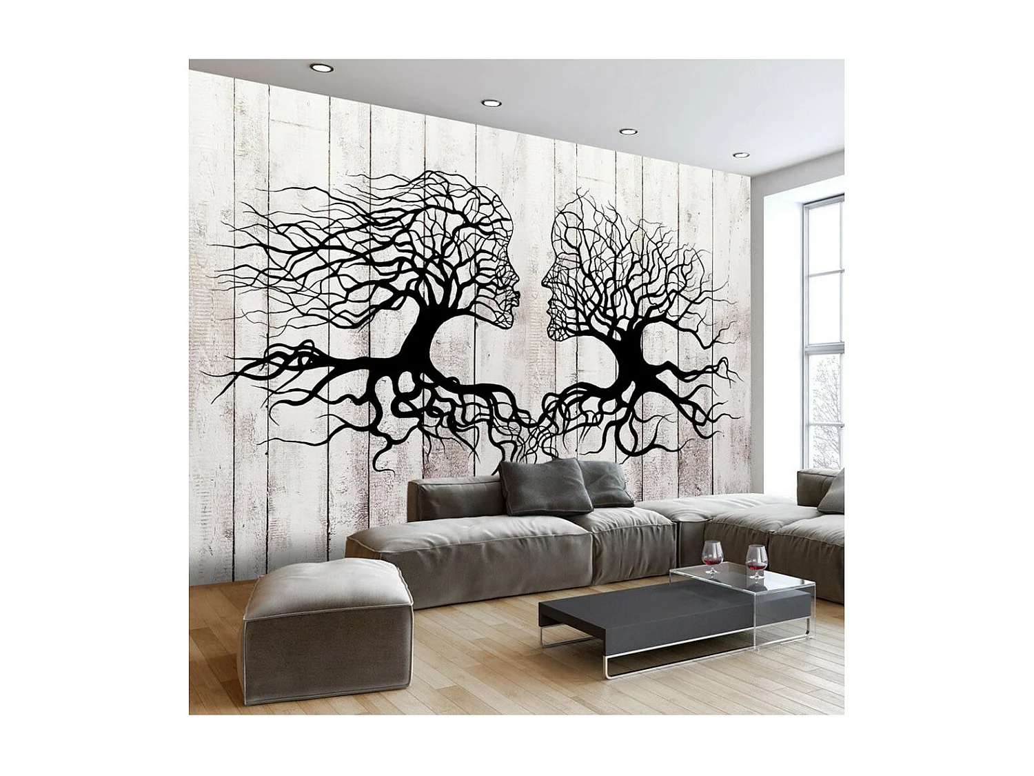 Papier Peint "A Kiss of a Trees" 210 x 300 cm