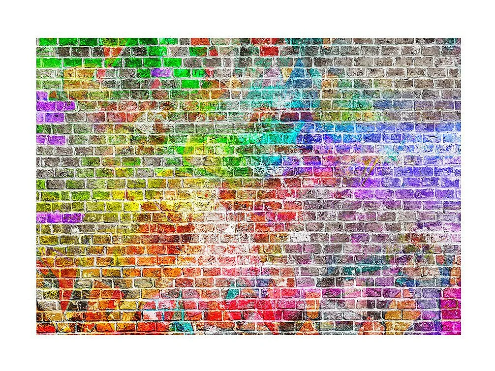 Papier Peint "Rainbow Wall" 175 x 250 cm