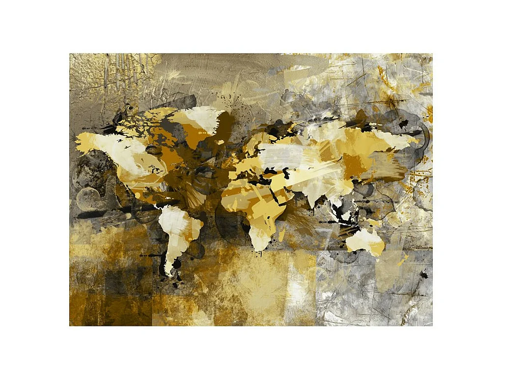 Papier Peint "Artistic Map of the World" 154 x 200 cm
