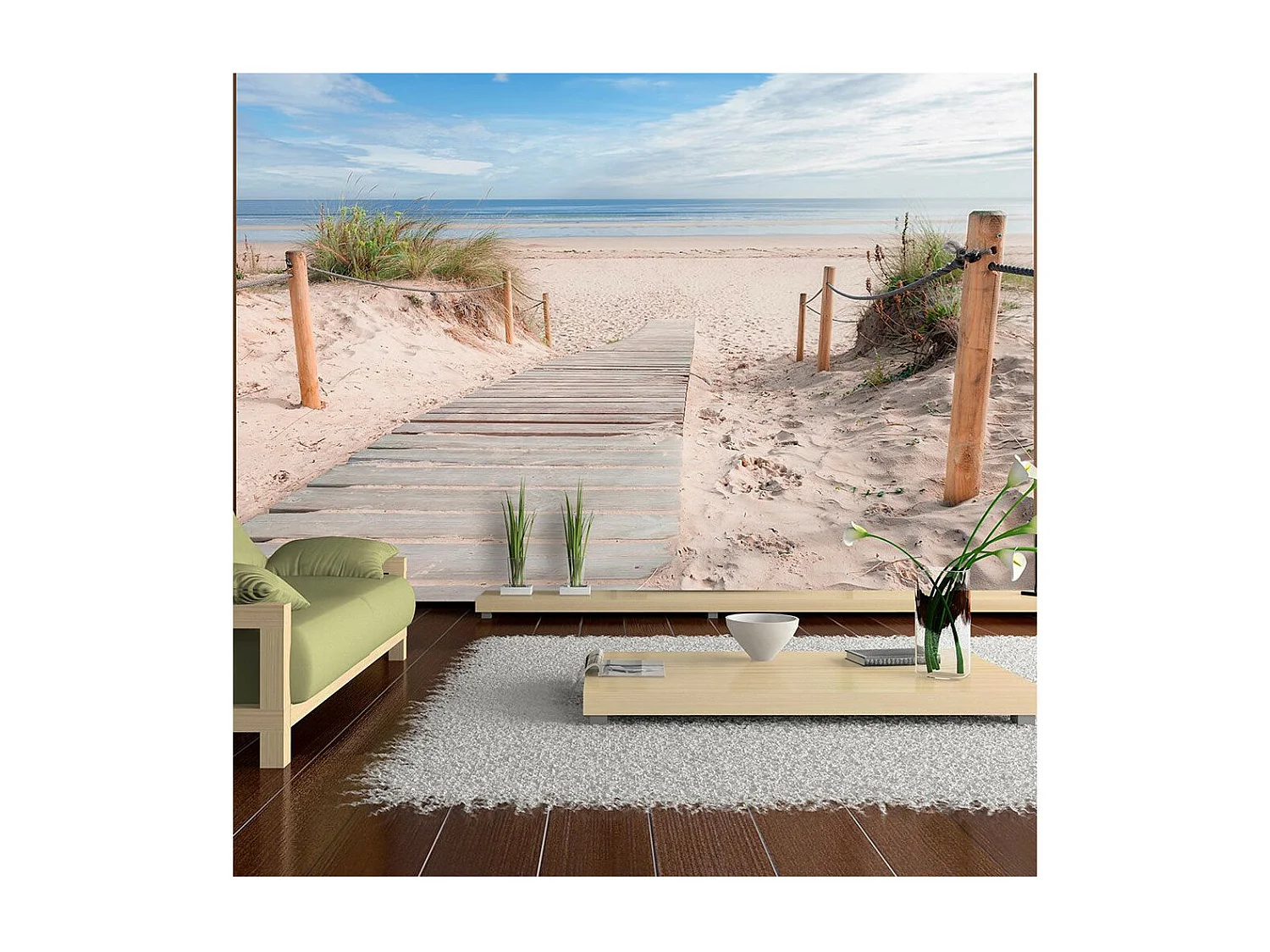 Papier Peint "Sur la Plage" 140 x 200 cm