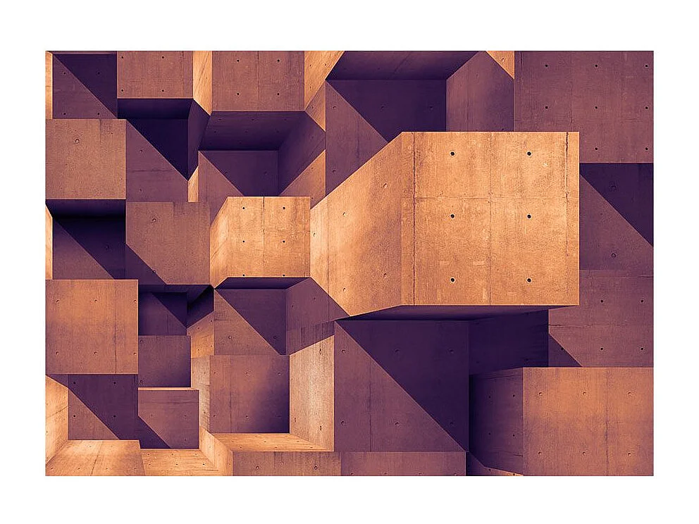 Papier Peint "Sunset Over the Concrete City" 210 x 300 cm