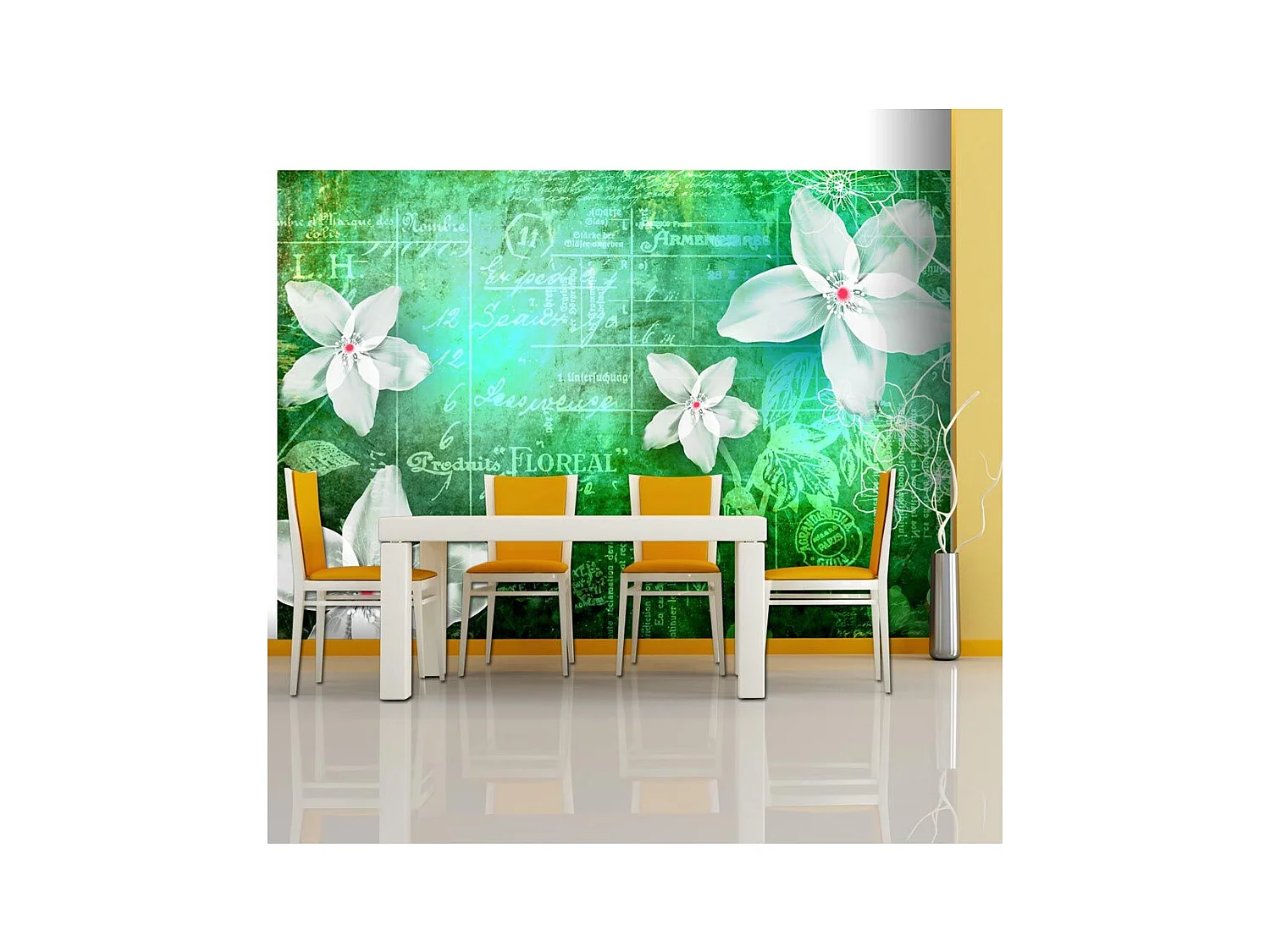 Papier Peint "Floral Notes III" 210 x 300 cm