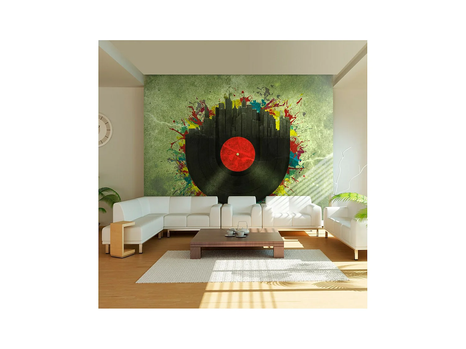 Papier Peint "Colorful Melodies of the City" 231 x 300 cm