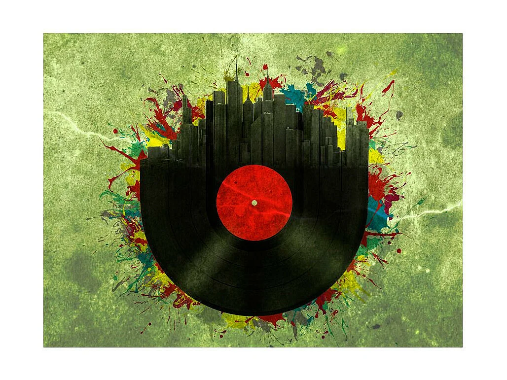 Papier Peint "Colorful Melodies of the City" 231 x 300 cm