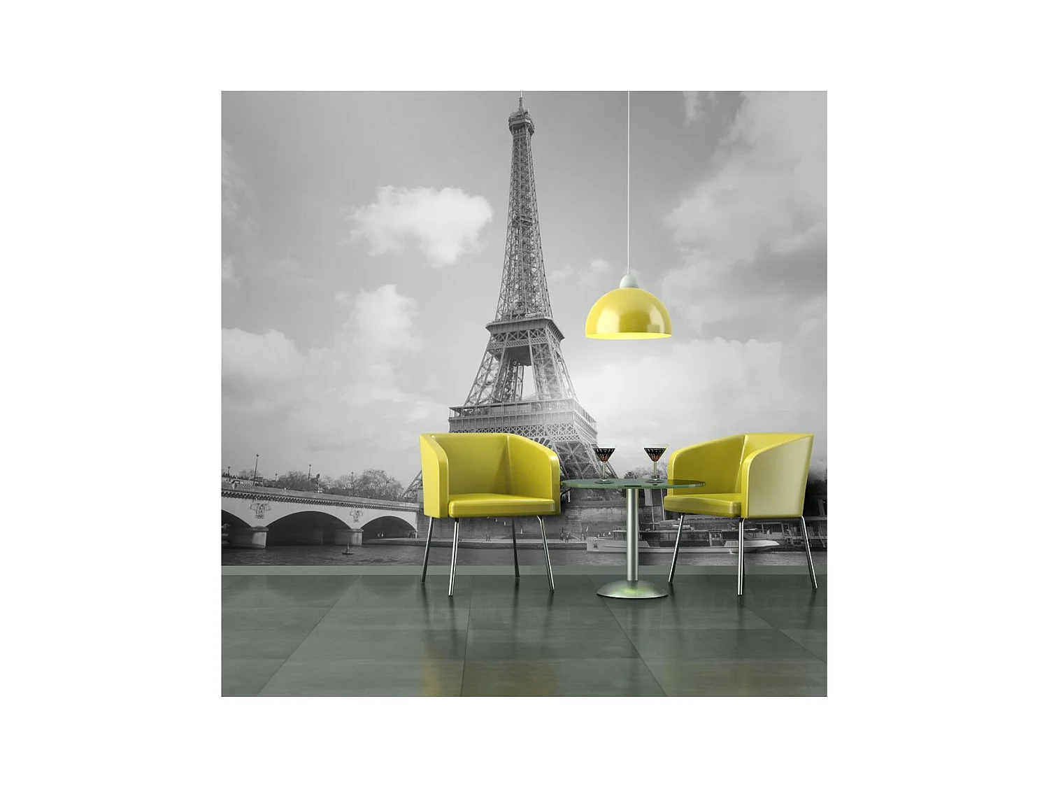 Papier Peint "Seine & Tour Eiffel" 193 x 250 cm