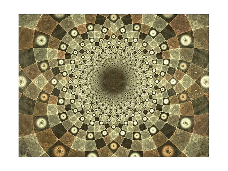 Papier Peint "Brown Mosaic" 231 x 300 cm