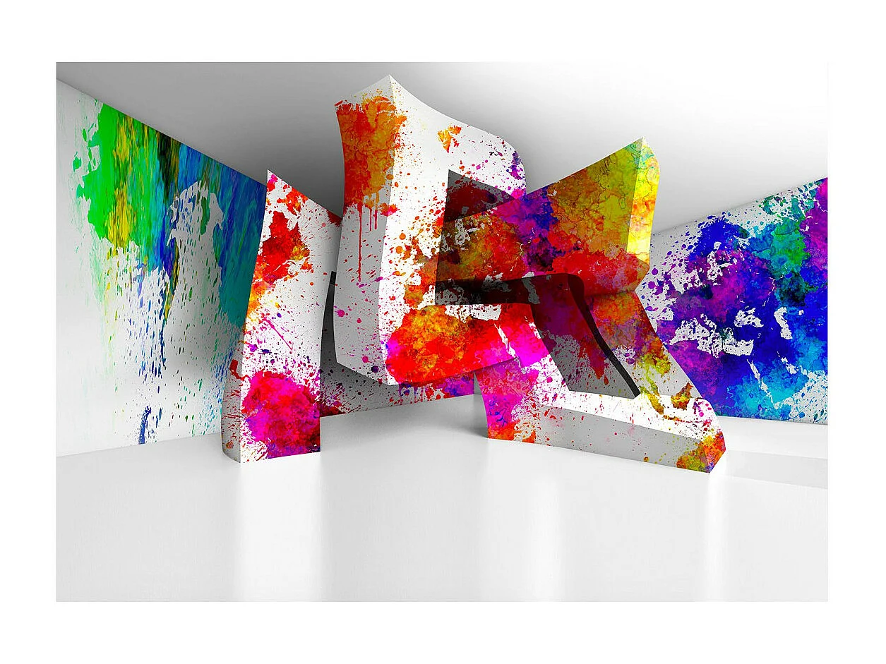 Papier Peint "Three Dimensional Shapes" 105 x 150 cm