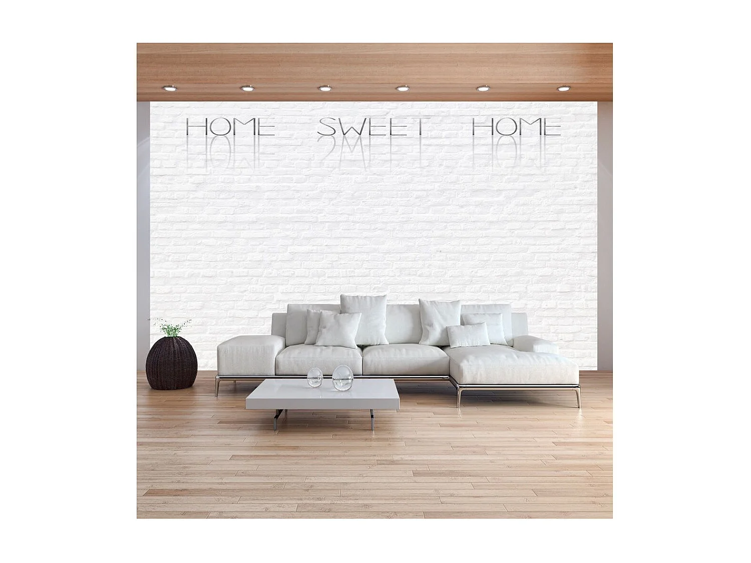 Papier Peint "Home Sweet Home Wall" 105 x 150 cm