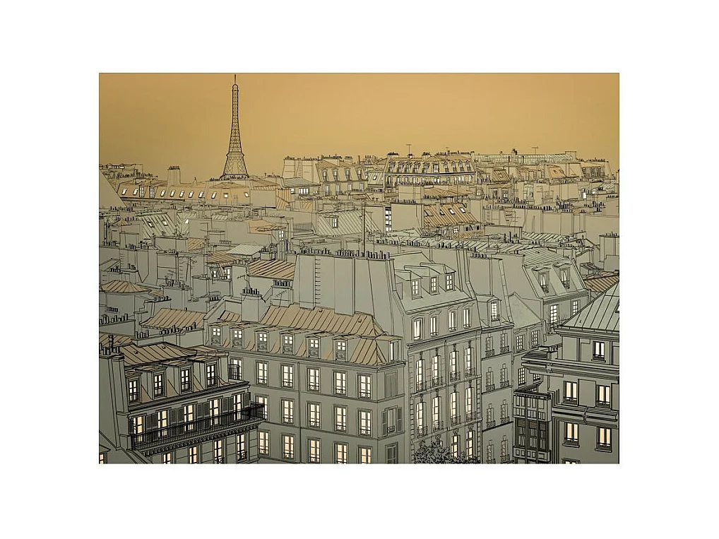 Papier Peint "Bonne Nuit Paris !" 270 x 350 cm