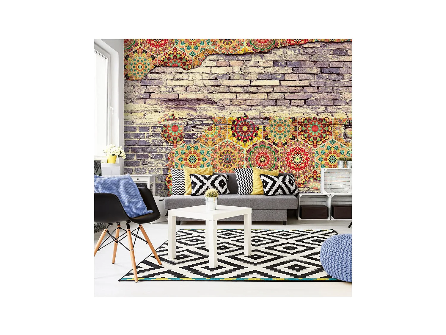 Papier Peint "Colourful Equation" 140 x 200 cm