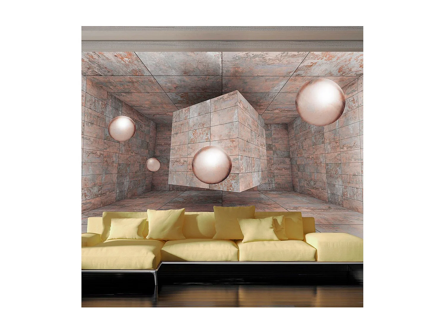 Papier Peint "Pink Box" 70 x 100 cm