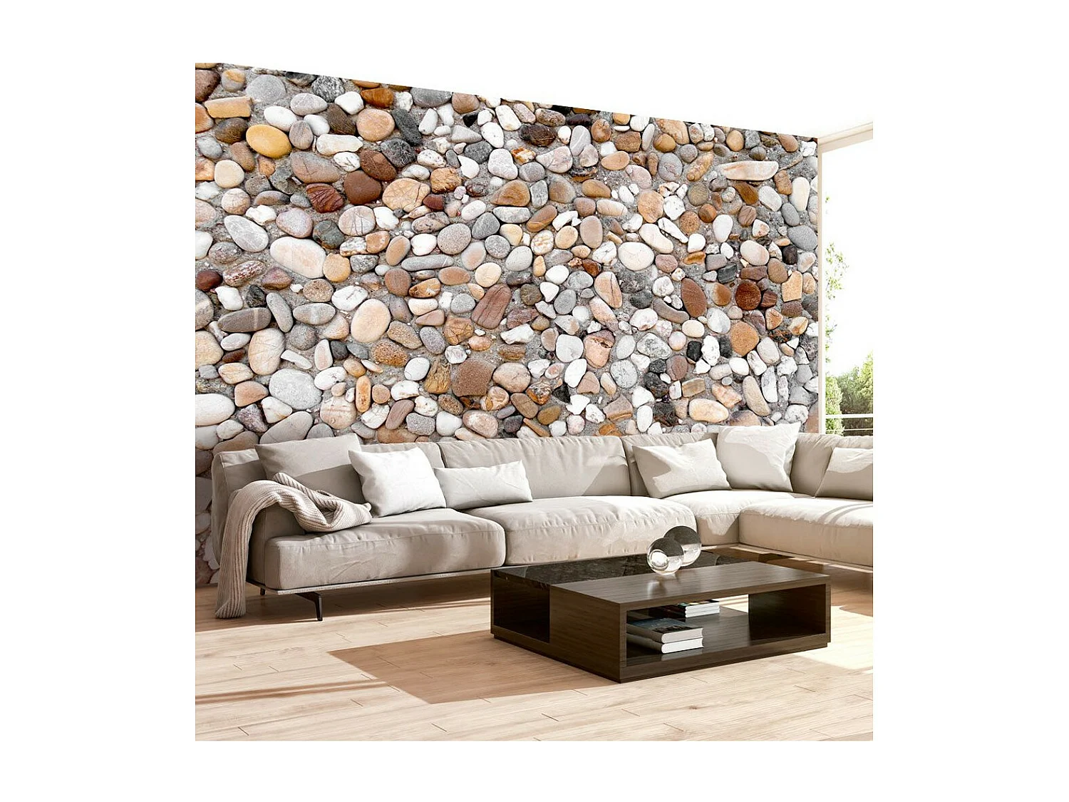 Papier Peint "Stone Beach" 245 x 350 cm