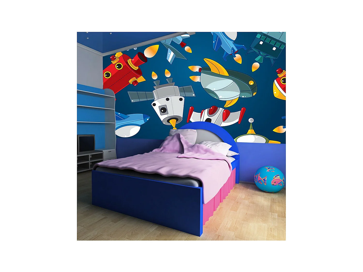 Papier Peint "Véhicules Spatiaux" 154 x 200 cm