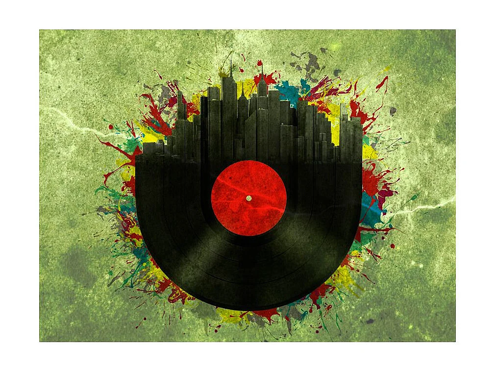 Papier Peint "Colorful Melodies of the City" 270 x 350 cm