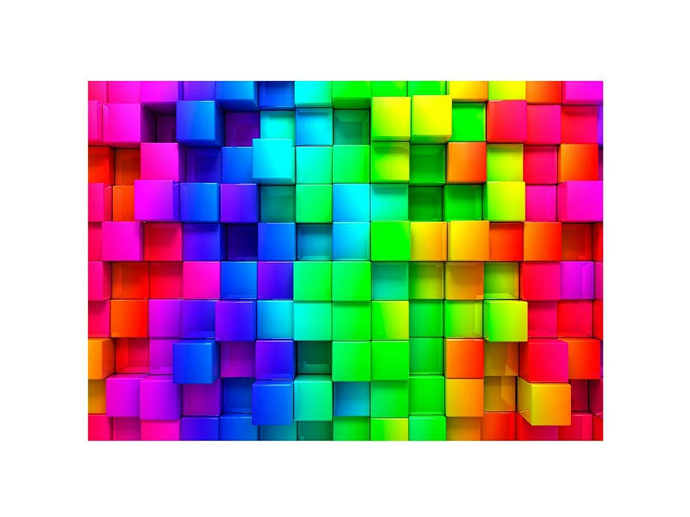Papier Peint "Colourful Cubes" 210 x 300 cm