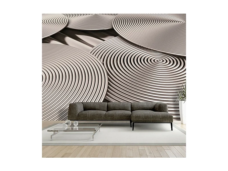 Papier Peint "Copper Spirals" 210 x 300 cm