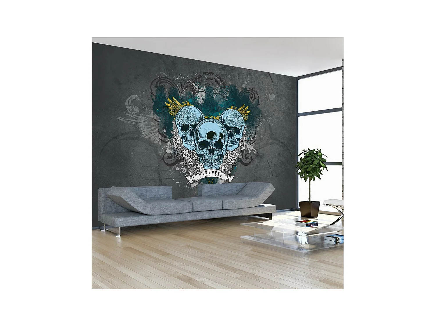 Papier Peint "Darkness III" 140 x 200 cm