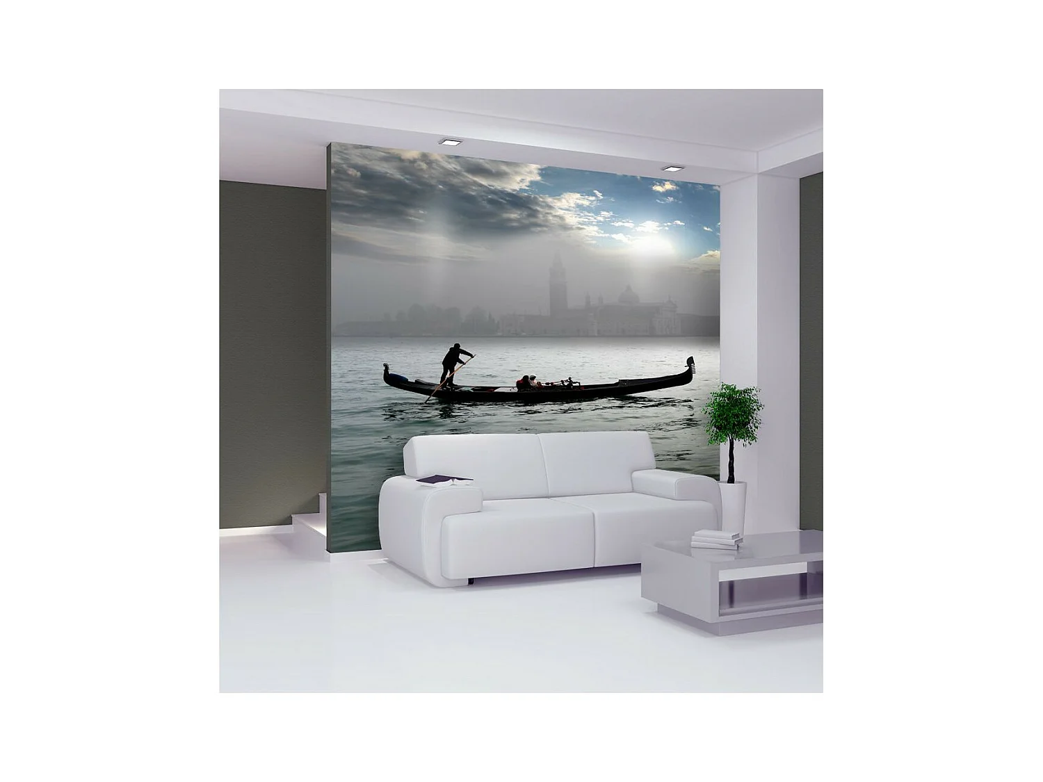 Papier Peint "Un Petit Tour en Gondole à Venise" 154 x 200 cm