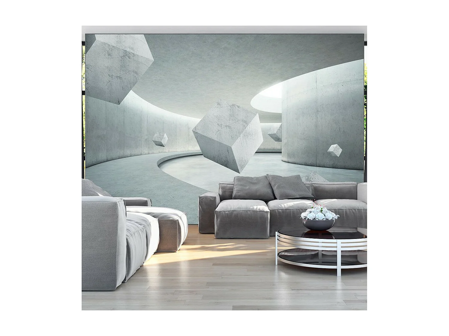 Papier Peint "Geometry of the Cube" 175 x 250 cm