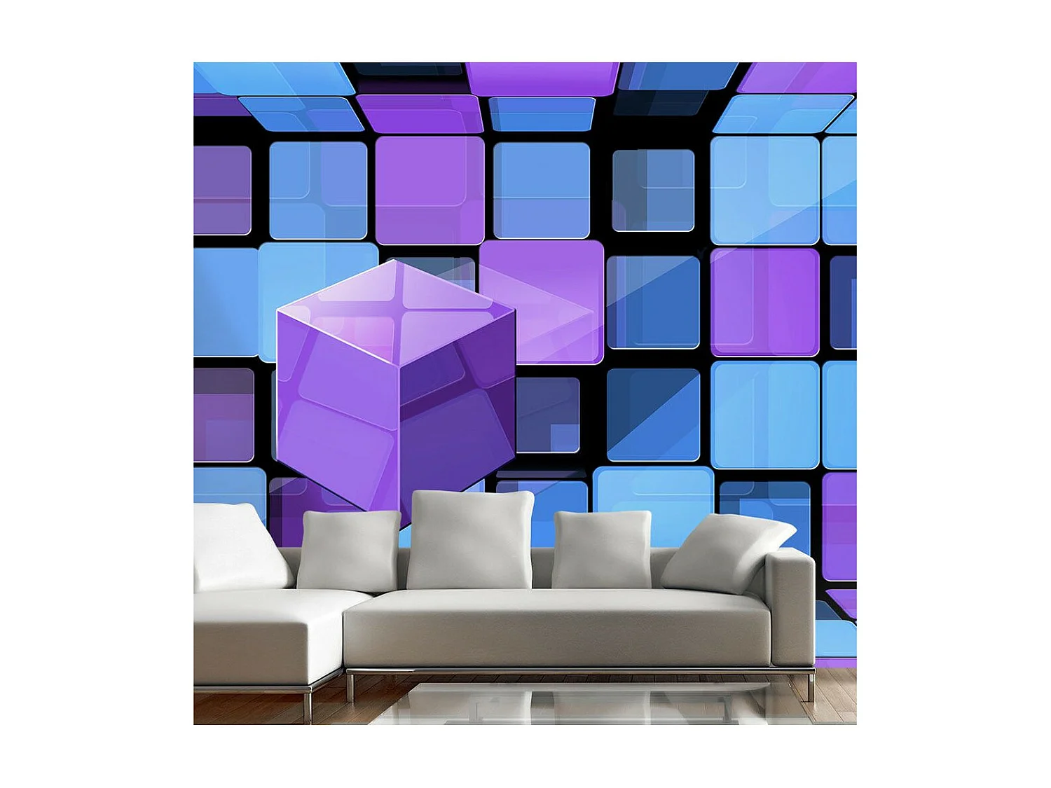 Papier Peint "Cube : Variation" 140 x 200 cm