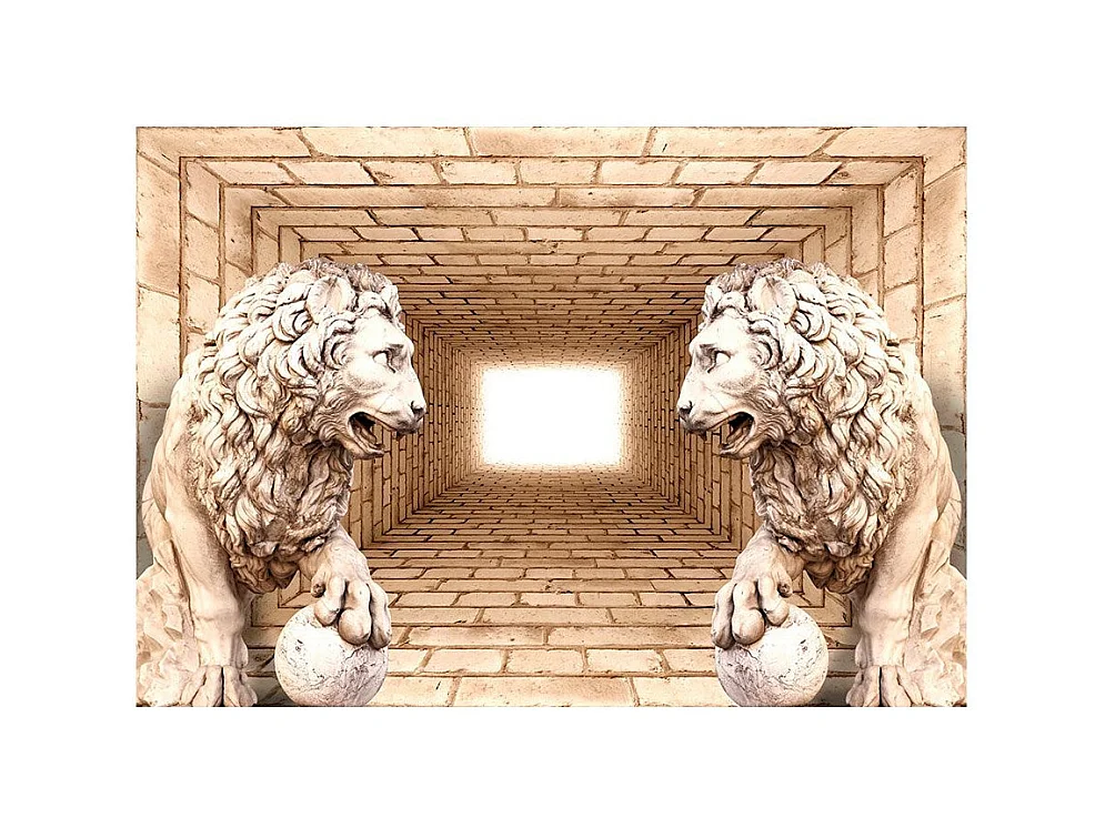 Papier Peint "Mystery of Lions" 210 x 300 cm