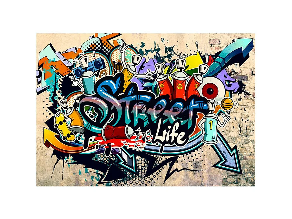 Papier Peint "Street Life" 140 x 200 cm