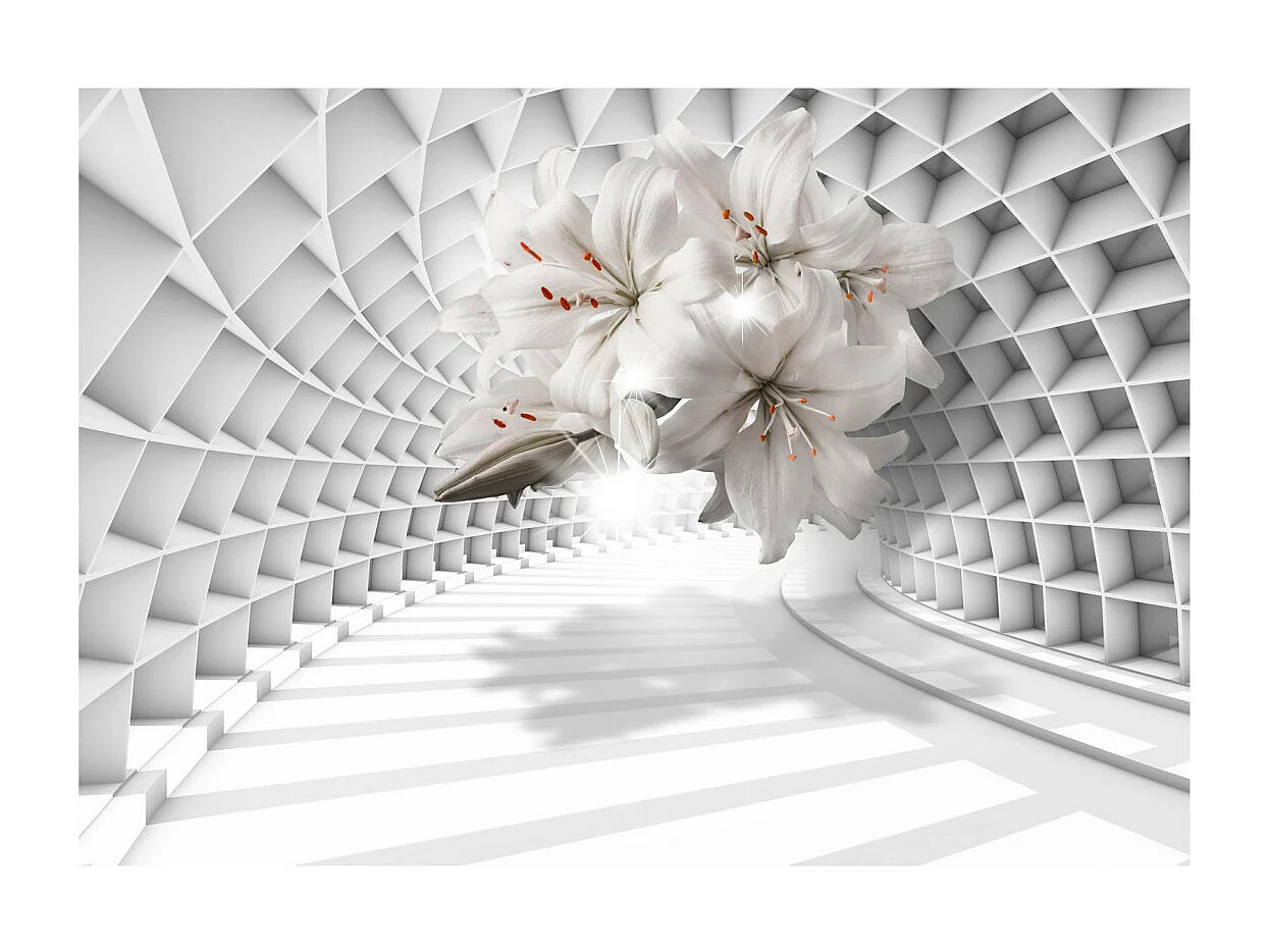 Papier Peint "Flowers in the Tunnel" 245 x 350 cm