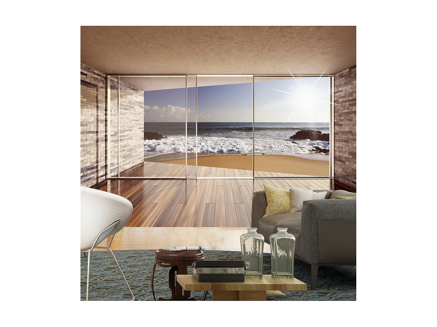 Papier Peint "Meeting at the Sea" 210 x 300 cm