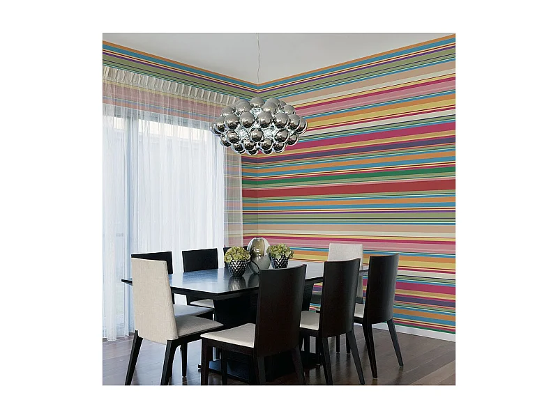 Papier Peint "Avalanche de Rayures" 193 x 250 cm